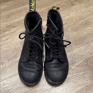 Dr. Martens Black Leather Boots kids size 2